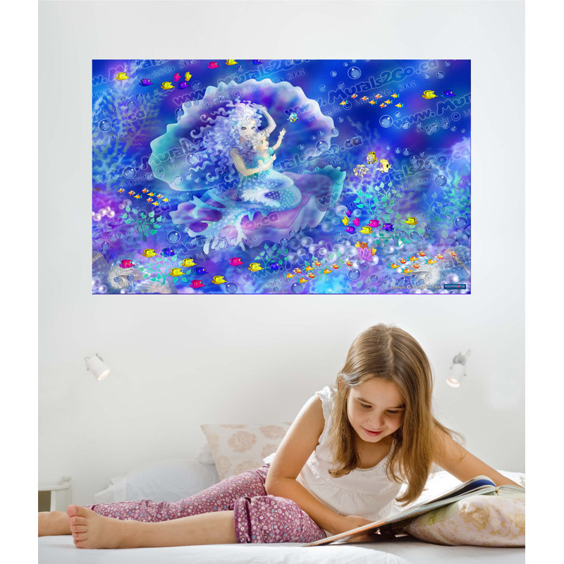 Adhésif décoratif sirène, H 15 po x l 24 po
