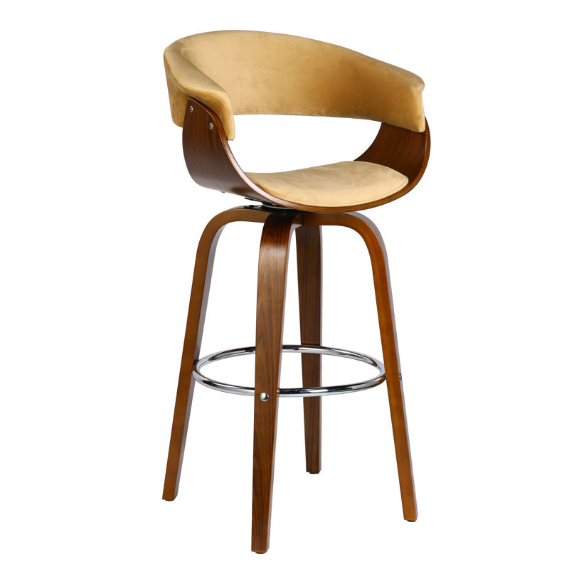 Tabouret de bar pivotant Brindley, Moka, Tabouret de bar (assise de 30 po de hauteur)