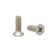 Fixturedisplays® 100PK M3.5 X 10Mm Pitch 0.6Mm - Phillips Flat Head Machine Screw (Countersunk) Carbon Steel Nickel Plated Cross Recessed  302118