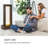 Metal Weather Resistant Floor Fountain with Light