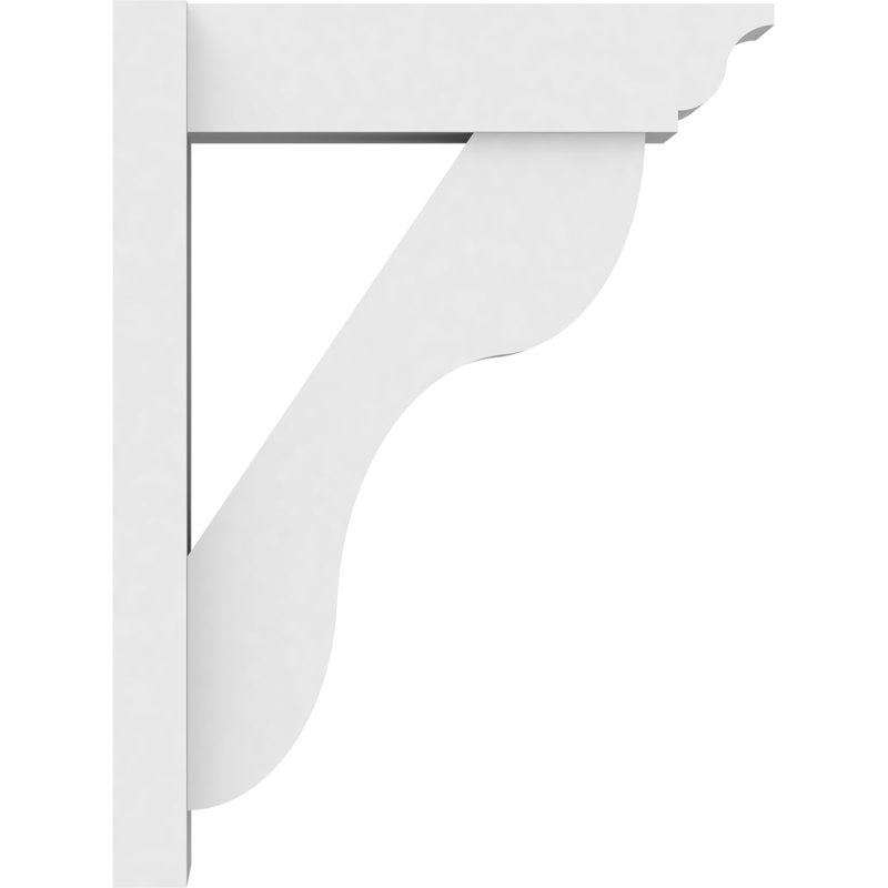 Persienne en PVC de qualité architecturale avec extrémités traditionnelles Carmel, L 7 po, H 24 po x P 18 po