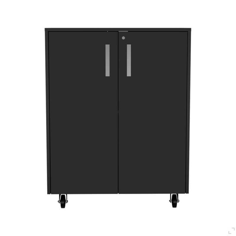Base d'armoire de rangement rectangulaire en wengé, Wengé