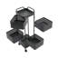 85cm H x 26cm W Utility Cart with Wheels-444137744