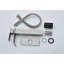 Robinet de salle de bain Waterfall Flow en nickel brossé - poignée simple pour une performance supérieure-121645517