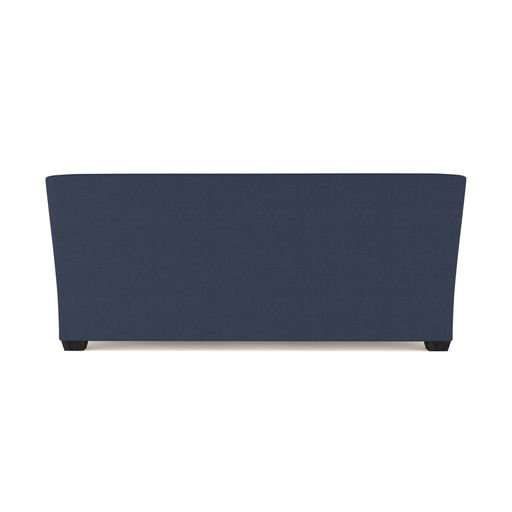 Rivington Flare Square Track-Arm Loveseat, 31" H x 72" W x 41" D, Plush Velvet Blue Print, Ebony