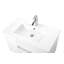 Ce meuble-lavabo mural blanc brillant de 32 pouces avec tiroirs doubles, système de fermeture en douceur, lavabo en céramique crée un espace de salle de bain moderne et minimaliste!