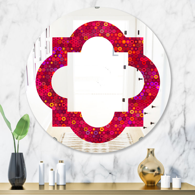 Miroir mural éclectique Quatrefoil, H 23,6 po x l 23,6 po