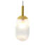 Luminaire suspendu doré et en verre transparent avec cordon réglable Gemma-1425984607