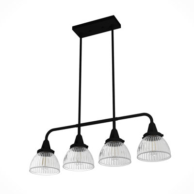 Hunter Cypress Grove Onyx Bengal 4 Light Chandelier Ceiling Light Fixture