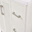 Meuble-lavabo de salle de bain en bois massif préassemblé de 91 cm (36 po) avec Us Power – Blanc