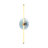 LED 39" Wall Sconce - Hammered Blue-233812105
