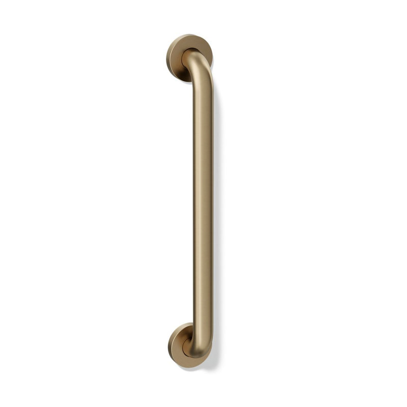 Barre d'appui contemporaine, L 18 po, Bronze brossé éclatant