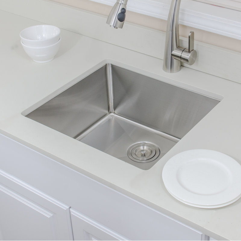 21-Inch Stainless Steel Single Bowl Undermount Kitchen Sink