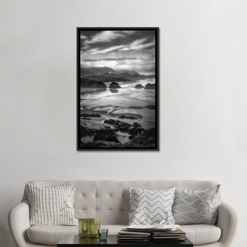 «Coastal Dawn» par Don Schwartz - Estampe numérique sur toile tendue avec châssis, H 26 po x l 18 po x P 1,5 po, Pas de tapis