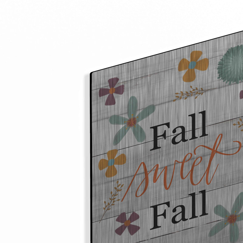 «Fall Sweet Fall» par L. Larson, art mural en métal, H 16 po x l 12 po x P 0,13 po