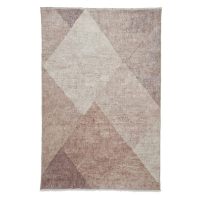 Onycha area rug Digitally Printed Beige