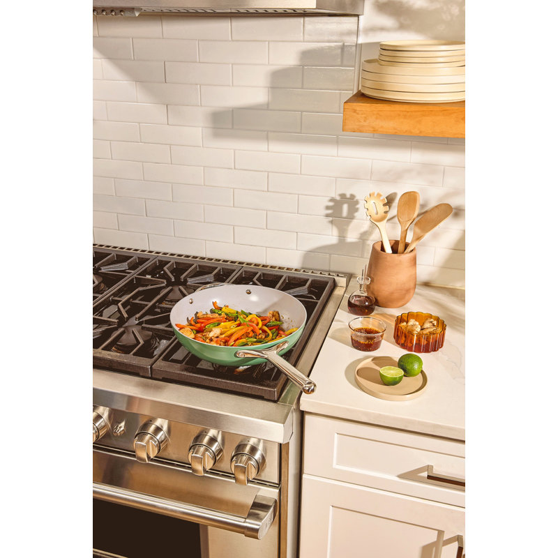 Caraway Nonstick Ceramic Fry Pan, 12", Sage