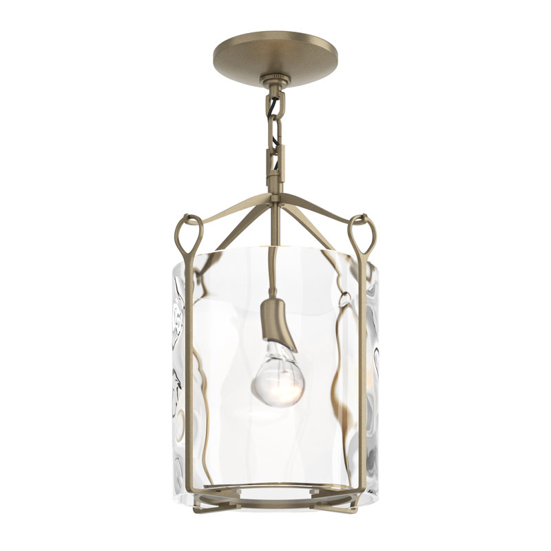 Bow 1 - Light Semi Flush Mount, Soft Gold, Water Clear