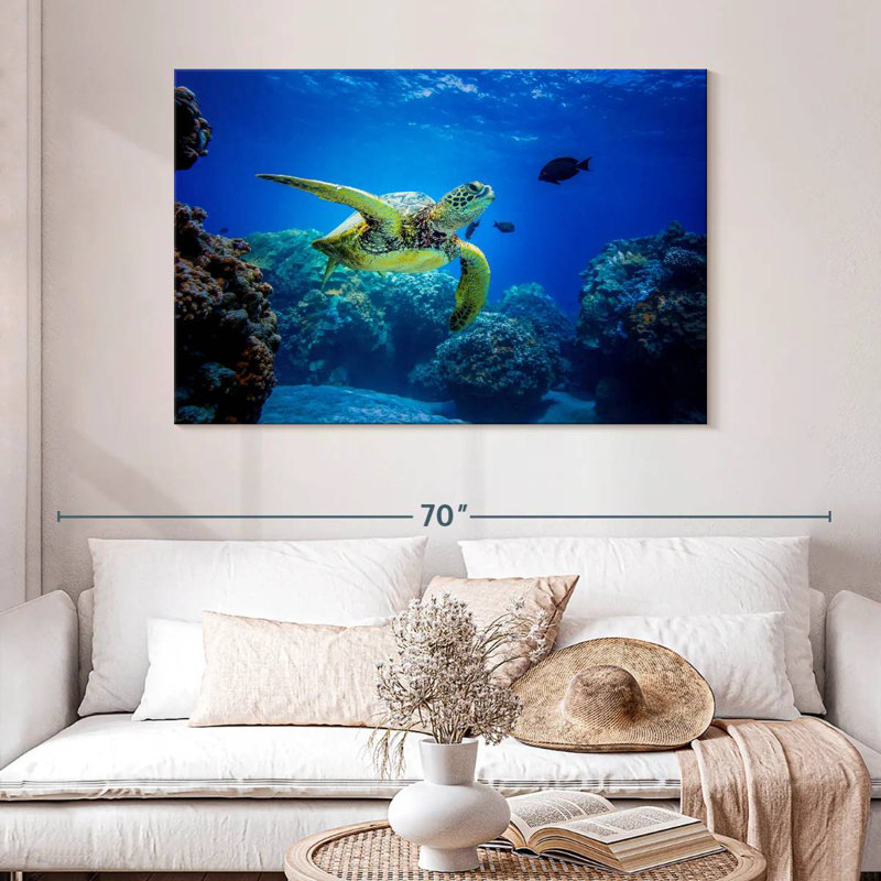 Crowle Glowing Turtle, 32" H x 48" W