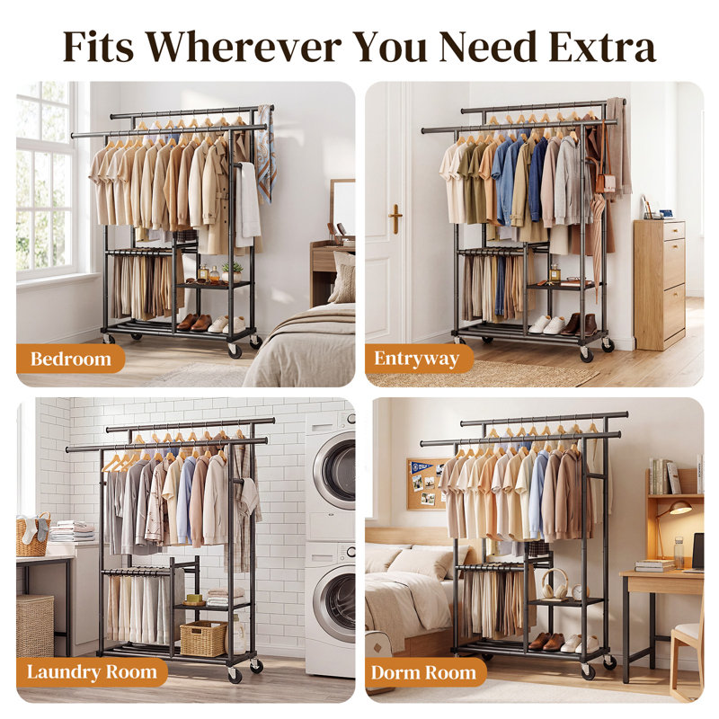 112.5cm Adjustable Clothing Rack
