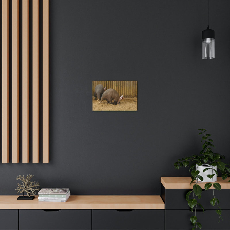 Art mural Aardvark creusant dans le sol, H 12 po x l 18 po