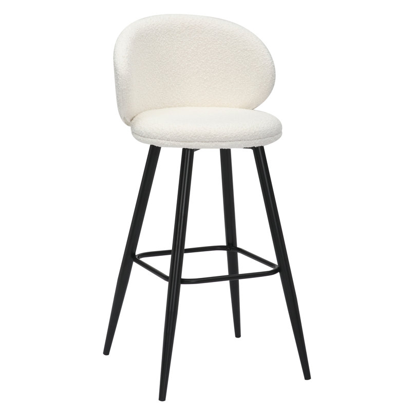 Batavia Upholstered Counter Stool, White