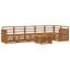  Sectional Sofa Set 7 Pcs Solid Acacia Wood Sets Garden Furniture Patio
