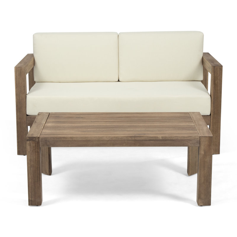 GENSER LOVESEAT & COFFEE TABLE