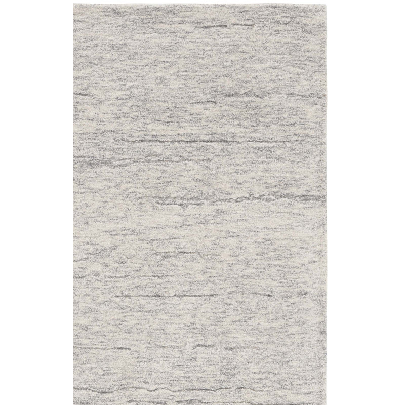 Tapis ébène ivoire / gris foncé Ebony, Carré 6 pi