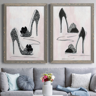 " Shoes That Dazzle I " 2 - Pieces Painting Print