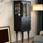 Black Solid + Manufactured Wood+Glass Display Cases