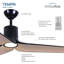 Ventilateur de plafond intérieur / extérieur à DEL 56 po Tempri-116509566-116509565