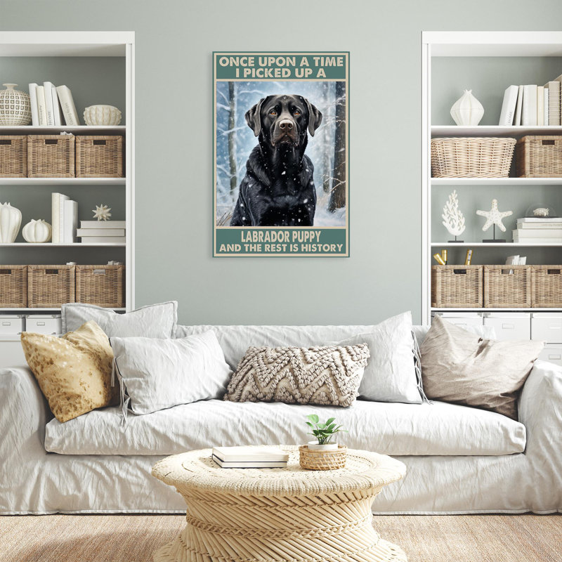 I Picked Up A Labrador 1, H 20 po x l 16 po x P 1,25 po