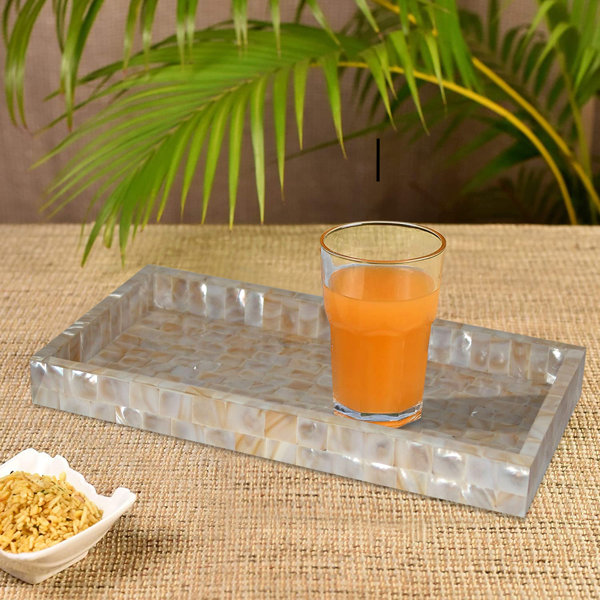 Camille Stoneware Bottle Tray