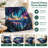 Stunning Moon and Mountains Landscape Blanket - Vibrant Galaxy Sky, Serene Lake Reflection, Artistic Design, Lightweight, Breathable, All-Season, Skin-Friendly, Machine Washable, Decorative, for Sofa, Couch, Living Room and Bedroom-135729289