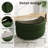 Niama Curved Chenille Storage Ottoman -617328554