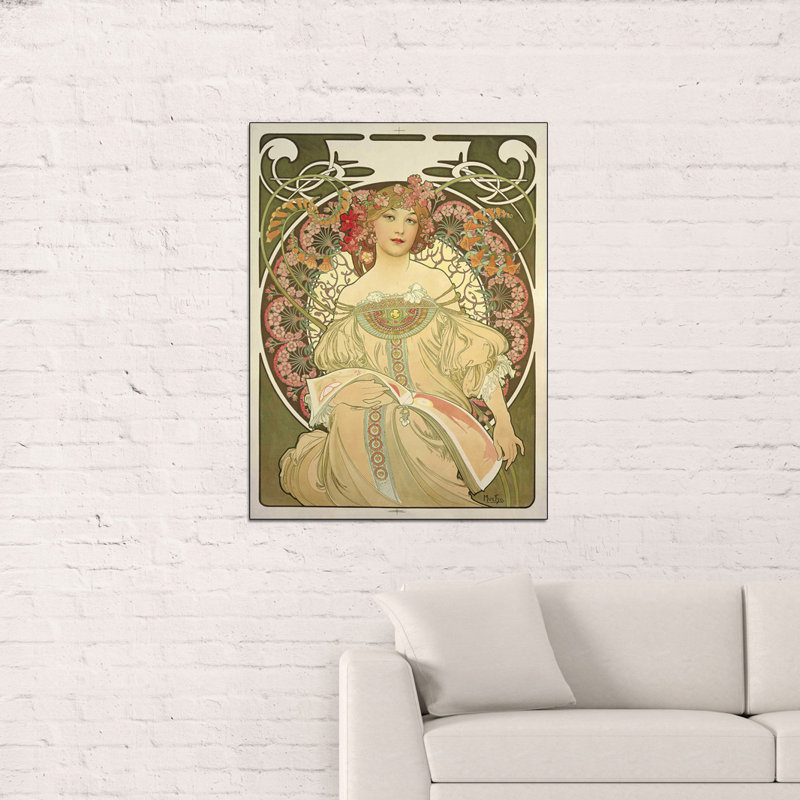 Obraz by Mucha Alphonse - Wrapped Canvas Rectangle Print, 80cm H x 60cm W x 1.8cm D