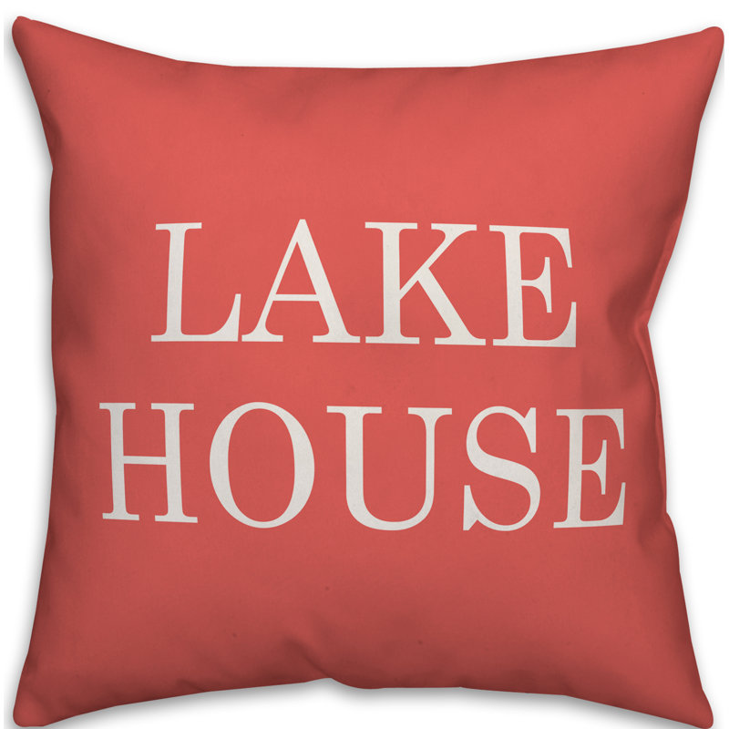  Coussin intérieur / extérieur Lake House, H 20 po x l 20 po, Corail