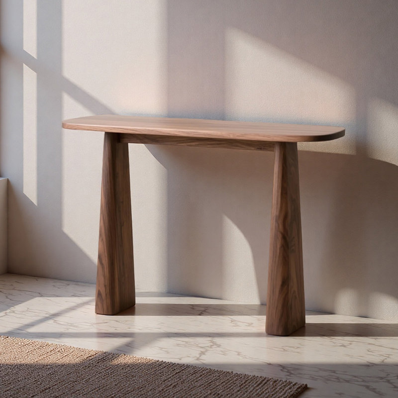 Console moderne et simple en bois massif