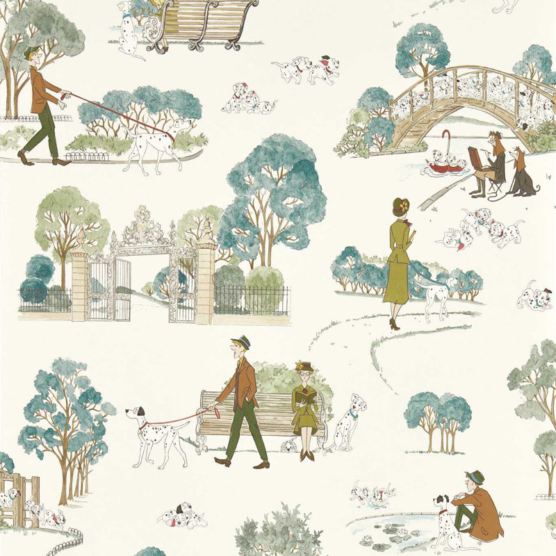101 Dalmatians Breeze 10.05m x 68.6cm Matte Wallpaper Roll