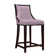 Upholstered Counter Stool with Solid Wood Frame