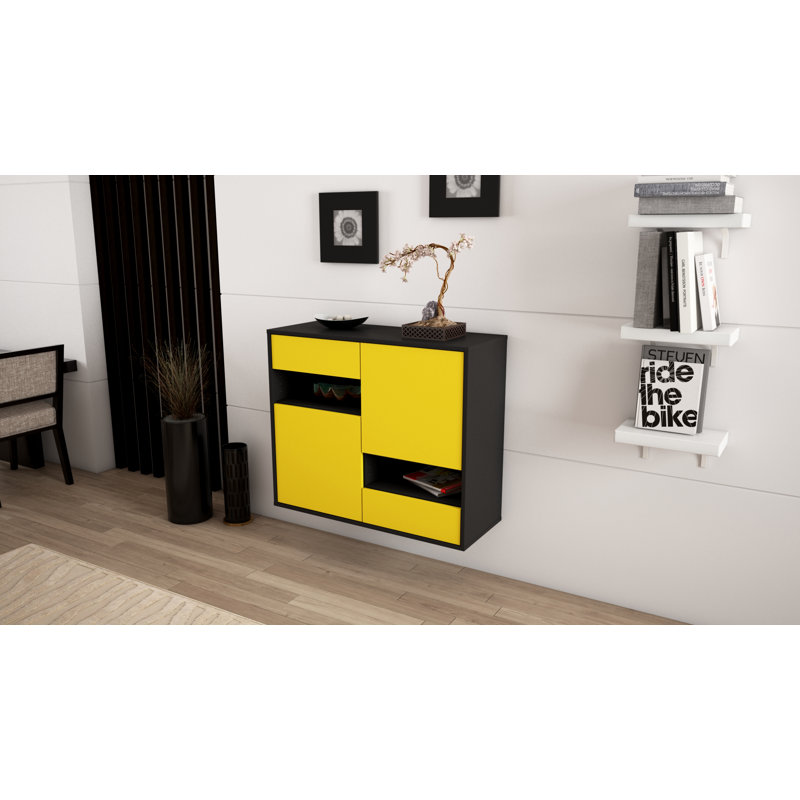 Roseville 92cm Sideboard, Yellow