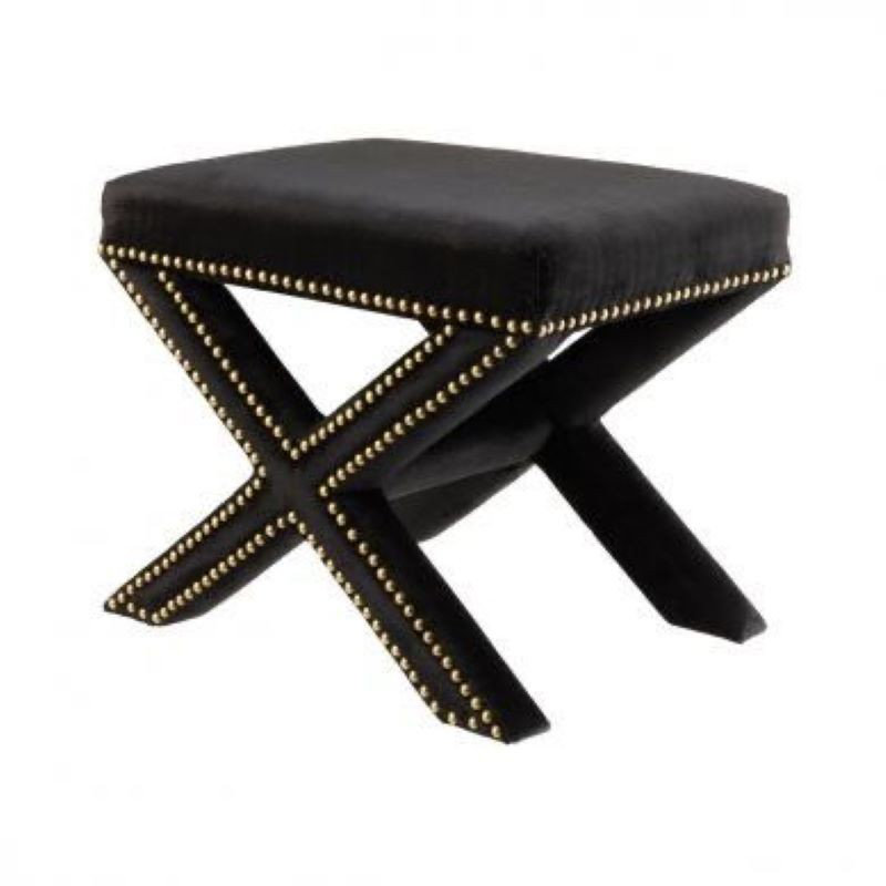 Halsey 60cm Wide Tufted Pouf Ottoman