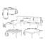Wicker 3 - Person Garden Lounge Set with Cushions