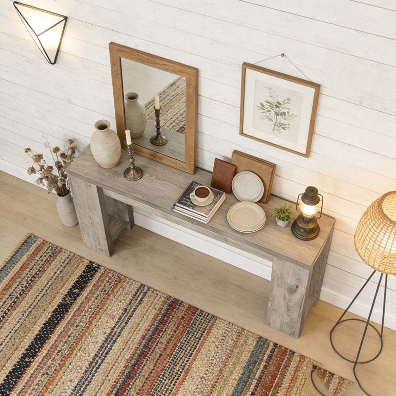 Table d'entrée en bois, console