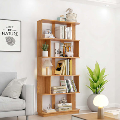 Modern 5-Tier Open Storage Bookcase