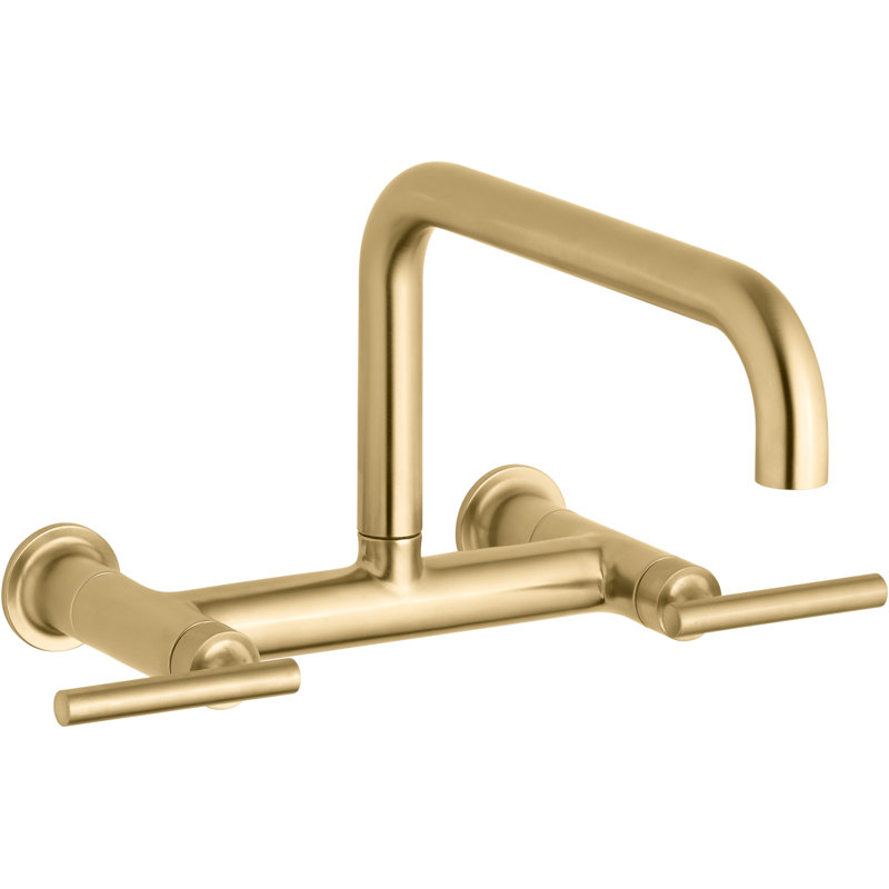 Purist® Bridge Faucet, Vibrant Brushed Moderne Brass