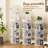 360° Rotating 5-Tier Bookshelf Tower With Space-Saving Design And Smooth Turntable Functionality For Home Organization.-1495082408