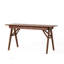 Bureau compact en bois de noyer avec tiroirs, parfait pour les petits espaces et une utilisation multifonctionnelle à la maison ou au bureau