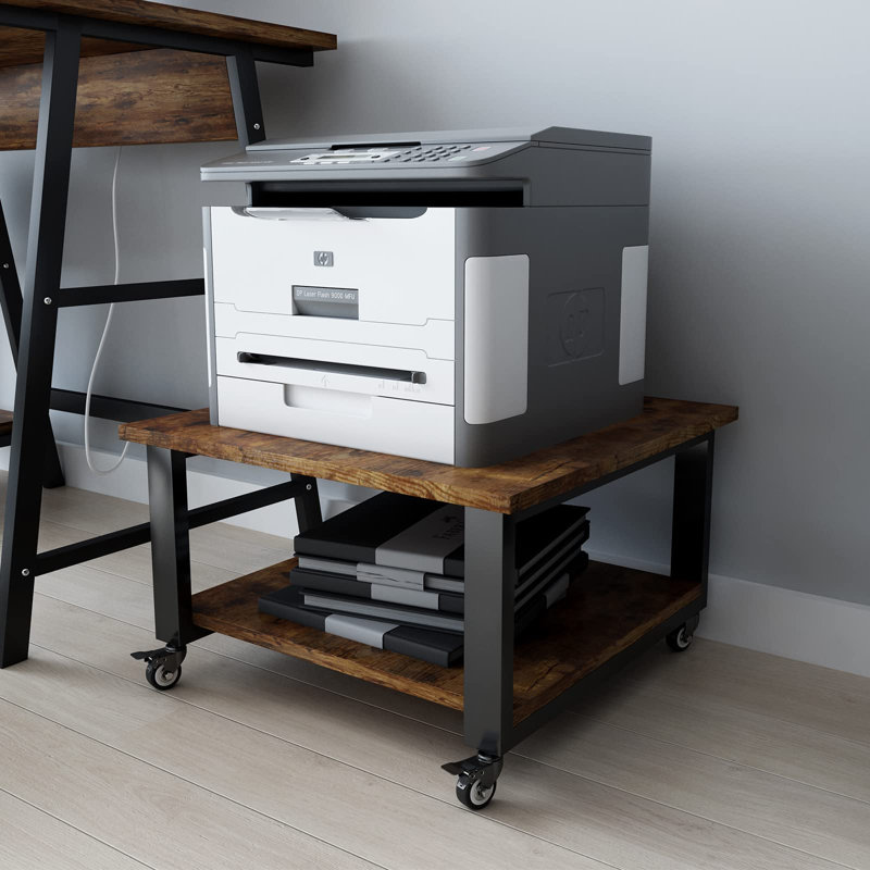 Moshier 30cm H x 50cm W Printer Stand with Wheels